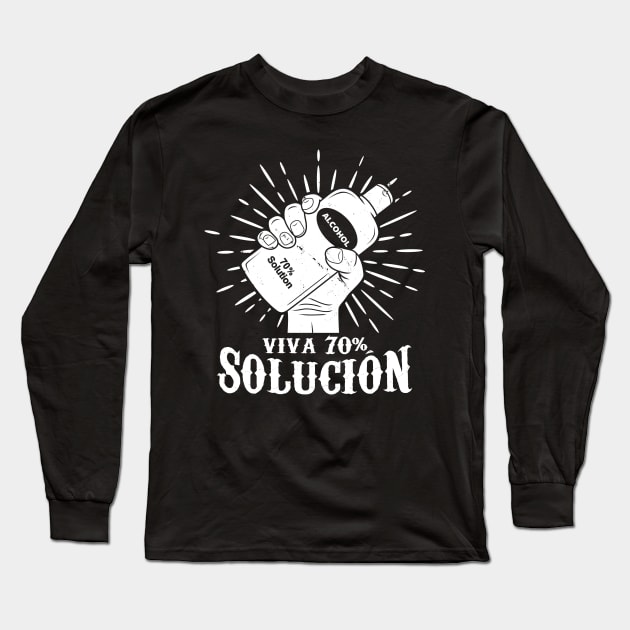 Quarantine Social Distancing Stay Home Viva la Revolucion Funny Meme Long Sleeve T-Shirt by BoggsNicolas